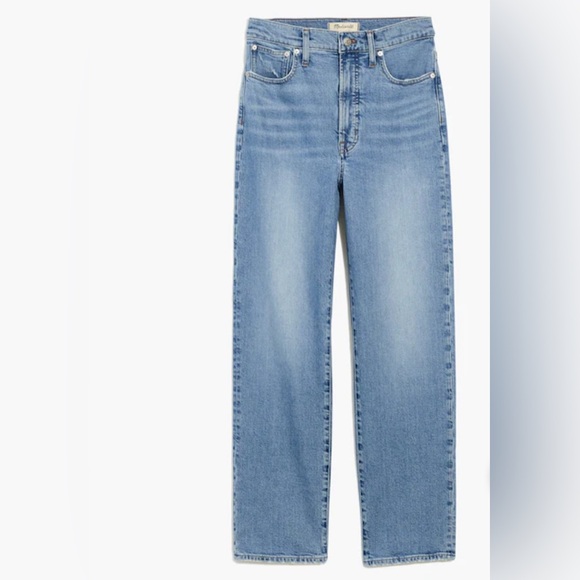 MADEWELL THE TALL PERFECT VINTAGE STRAIGHT JEAN IN MONTVILLE WASH 10 TALL NE058 - Picture 1 of 10